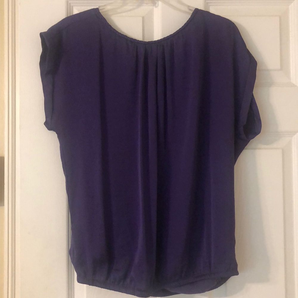 Purple Open-Back Blouse from The Limited